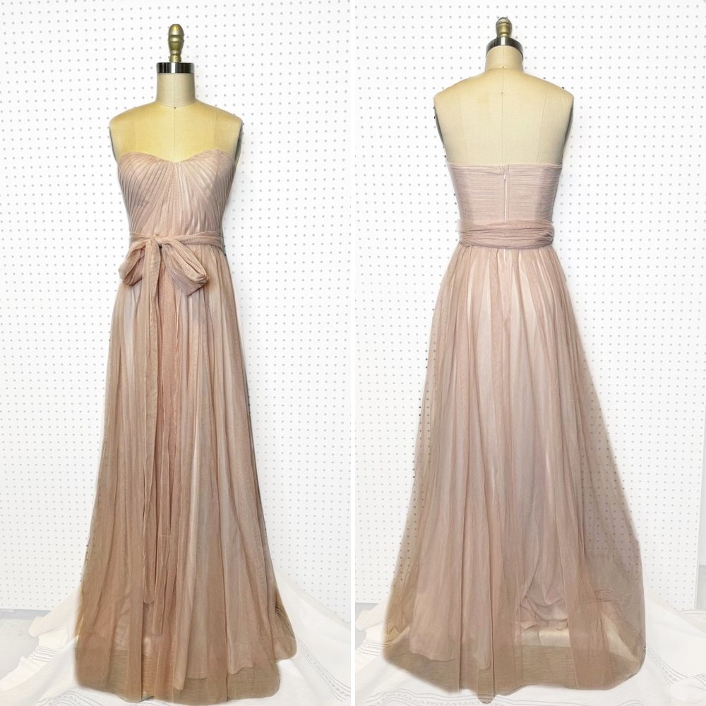 Birdy‎ Grey | Christina Convertible Tulle Dress in Vintage Blush Sz. XS
